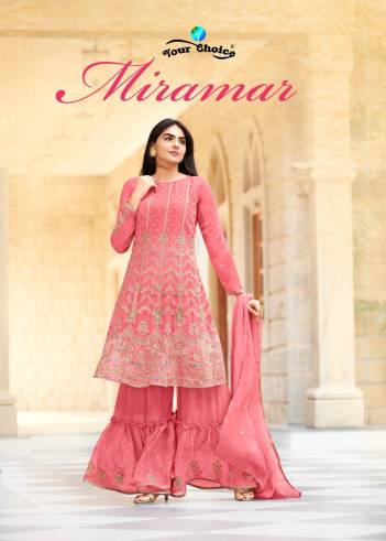 Mira Mar By Your Choice Designer Partywear Sharara Suit Collection